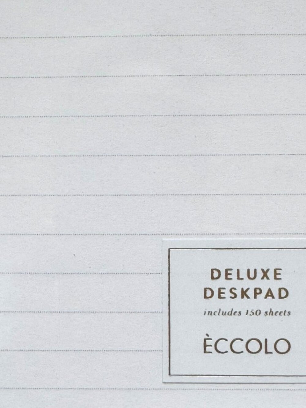 Neutral Luxe Deskpad Notepad Gold Detail Minimal Office Eccolo NEW Sealed - Picture 4 of 4